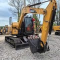 2020 Sany SY75 mini excavator, front three-quarter view