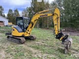 2021 Komatsu PC55MR-5 mini excavator, side profile view