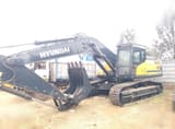 2026 Hyundai HX380L crawler excavator, side profile view