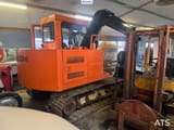 1986 Hitachi UH033 crawler excavator, rear three-quarter view