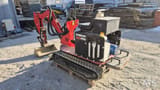 2020 Springer MAX PRO-E mini excavator, rear three-quarter view