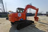 2019 Hitachi Zaxis 70 mini excavator, rear three-quarter view