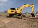 2020 Komatsu PC450 crawler excavator, side profile view