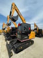 2025 Sany SY75C crawler excavator, front three-quarter view