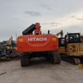 Hitachi ZX350H-5G crawler excavator, rear view