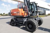 2016 Atlas 160W wheel excavator, side view
