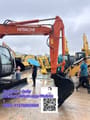 Hitachi ZX70 mini excavator side view