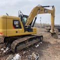 2022 Caterpillar 330 Crawler Excavator, rear three-quarter view