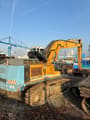 2004 Liebherr R964B crawler excavator, rear three-quarter view