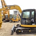 2021 Caterpillar 308CCR mini excavator side view
