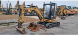2019 Caterpillar 302.7DCR crawler excavator, front three-quarter view