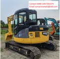 2022 Komatsu PC78US-6 mini excavator, rear three-quarter view