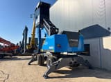 2022 Fuchs MHL320F material handler, rear three-quarter view