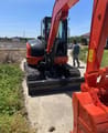 Kubota KX163 mini excavator rear view