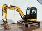 2018 JCB 48Z-1 mini excavator, side view