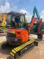 2023 Kubota U35 mini excavator rear three-quarter view