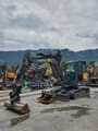 2021 Volvo EC60E mini excavator, side profile view