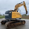 Hyundai 235 crawler excavator, rear three-quarter view