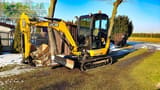 2017 JCB 8026 CTS mini excavator, side view