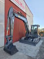 2020 Volvo ECR88D mini excavator, front three-quarter view