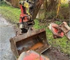 1999 Menzi Muck A71 T2 M walking excavator bucket and arm detail