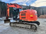 2017 Hitachi ZX225USRLC-6 crawler excavator, rear three-quarter view