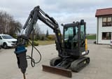 2013 Volvo EC27C crawler excavator, front three-quarter view