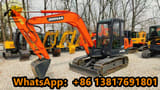 2021 Doosan DH55 mini excavator, side view