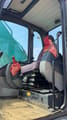 2018 Kobelco SK350D crawler excavator interior cab view