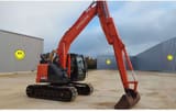 2018 Hitachi ZX135US-6 crawler excavator, side view
