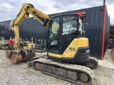 2019 Yanmar B7-6 SIGMA crawler excavator, rear three-quarter view