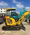 2024 Komatsu PC30 MR mini excavator, side profile view