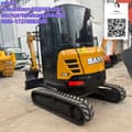 2024 Sany SY35U mini excavator, rear three-quarter view