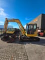2016 Komatsu PC88MR-10 mini excavator, side view