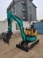 2024 Kubota U17 mini excavator, three-quarter front view