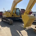 Komatsu PC240 LC crawler excavator, front three-quarter view
