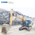 2021 XCMG XE335DK crawler excavator, front three-quarter view
