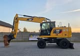 2019 Caterpillar M318F wheel excavator, side view
