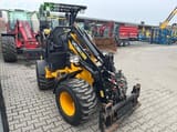 2023 JCB 403 E AGRI mini excavator, front three-quarter view