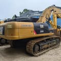 2023 Caterpillar 336D crawler excavator, rear three-quarter view