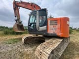 2012 Hitachi Zaxis 225USLC crawler excavator, side view