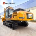 Caterpillar 336D2 crawler excavator, rear three-quarter view