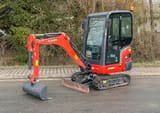 2015 Kubota KX016-4 mini excavator, side view