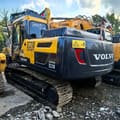 2018 Volvo EC210 crawler excavator, rear three-quarter view