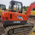 2022 Doosan DH55 mini excavator side view