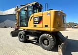 2018 Caterpillar M314F wheel excavator, rear three-quarter view