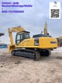 2020 Komatsu PC350 crawler excavator, rear three-quarter view