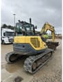 2014 Yanmar SV 100 mini excavator, rear three-quarter view