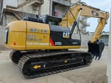 2018 Caterpillar 315D2 crawler excavator, rear three-quarter view
