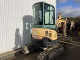 2015 Yanmar VIO25-4 mini excavator, rear three-quarter view